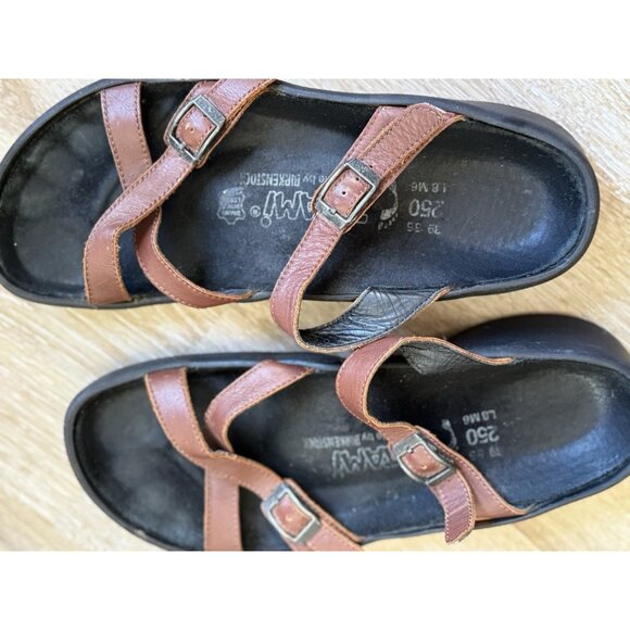 Tatami by Birkenstock Sandal Shoe Womens EUR 39 US 8 Cognac Strappy Open Toe - Picture 8 of 10